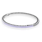 Multicolor Radiant Hearts Bangle 925 Silver Bracelet for Women
