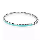 Multicolor Radiant Hearts Bangle 925 Silver Bracelet for Women