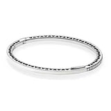 Multicolor Radiant Hearts Bangle 925 Silver Bracelet for Women