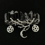 Mystery Retro Raw Crystal Hairpin Wiccan Jewelry Gothic Gift Pagan