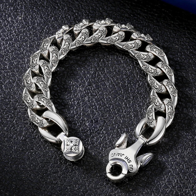 National Tide King Kong Pestle Ring Buckle Tank Bracelet