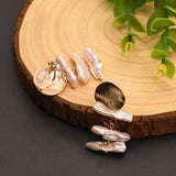Baroque Freshwater Pearl Clip Earrings Women's Party Jewelry