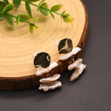 Baroque Freshwater Pearl Clip Earrings Women's Party Jewelry