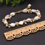 Baroque Pearl Bracelet Dangle Chain for Women Party Jewellery