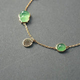 Hetian Ice Seed Chalcedony Gourd Pendant Charm Bracelet
