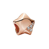 925 Silver Star Rose Bead for Necklace or Bracelet