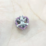 925 Silver Yinyang Snowflake Bead Necklace Charms Bracelet