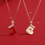 Christmas Necklace Female Creative Niche Rose Clavicle Chain