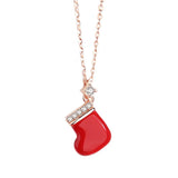 Christmas Necklace Female Creative Niche Rose Clavicle Chain