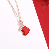 Christmas Necklace Female Creative Niche Rose Clavicle Chain