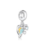 DIY Women Jewelry Pendant Skating Headphone Bead Necklace Charms 925 Silver