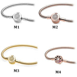 S925 Sterling Silver Crown Letter O Bracelet DIY Charm Jewelry