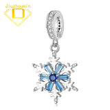 S925 Silver Snowflake Pendant Necklace for Women DIY Bracelet