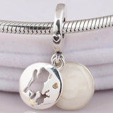 Bear & Rabbit Perfect Pals Pendant Beads Bracelet Charm DIY Jewelry