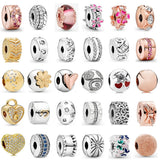 925 Sterling Silver Clip Charm for DIY Bracelet Jewelry