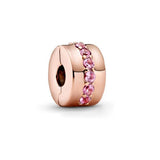 925 Sterling Silver Clip Charm for DIY Bracelet Wedding Gift