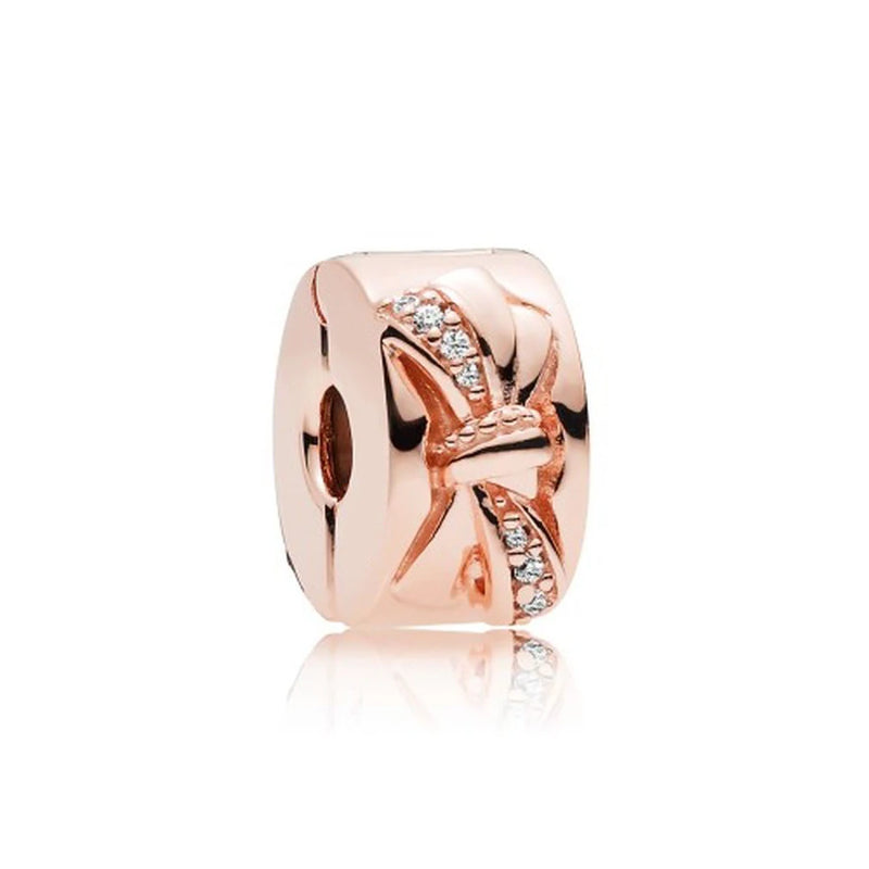925 Sterling Silver Clip Charm for DIY Bracelet Wedding Gift