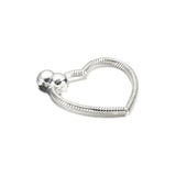 Pan Moments Heart Charm Holder Pendant 925 Sterling Silver Jewelry