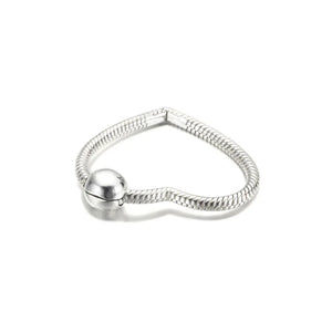 Pan Moments Heart Charm Holder Pendant 925 Sterling Silver Jewelry