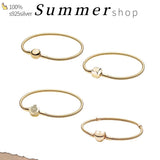 Rose Pan Bracelet with Heart Clasp - Sterling Silver Charm Jewelry