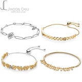 925 Silver Pan Charm Snake Bracelet DIY Jewelry