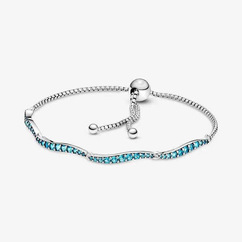 925 Silver Pan Charm Snake Bracelet Chain Adjustable DIY Jewelry
