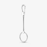 Sterling Silver Pan Key Chain DIY Accessory for Women