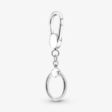 925 Sterling Silver Beaded Pan Key Chain DIY Accessory for Women