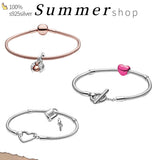 Pando Fine Jewelry Sets 925 Silver Snake Chain