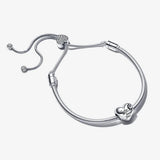 Pando 925 Silver Bracelet Charm Snake Chain for Women