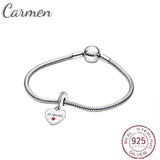 925 Silver Bracelet Charm Snake Chain for Women DIY Jewelry
