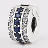 Clear & Crystal Clip Lock Stopper Beads for Charm Bracelet