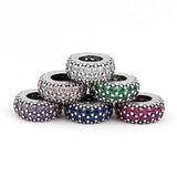 Crystal Spacer Beads for 925 Silver Charm Bracelet DIY