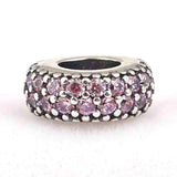 Crystal Spacer Beads for 925 Silver Charm Bracelet DIY