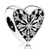 Mother & Son Bond Crystal Charm for Europe Bracelet 925 Silver DIY Jewelry