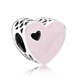 Mother & Son Bond Crystal Charm for Europe Bracelet 925 Silver DIY Jewelry