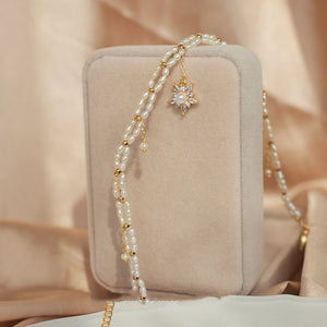 Women's Stars & Crystals Pendant Necklace, Christmas Jewelry