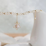 Women's Stars & Crystals Pendant Necklace, Christmas Jewelry