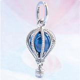 Moonlight Crystal Air Balloon Pendant Beads for 925 Silver Bracelet