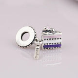 Enamel Celebration Cake Pendant Beads for Charm Bracelet