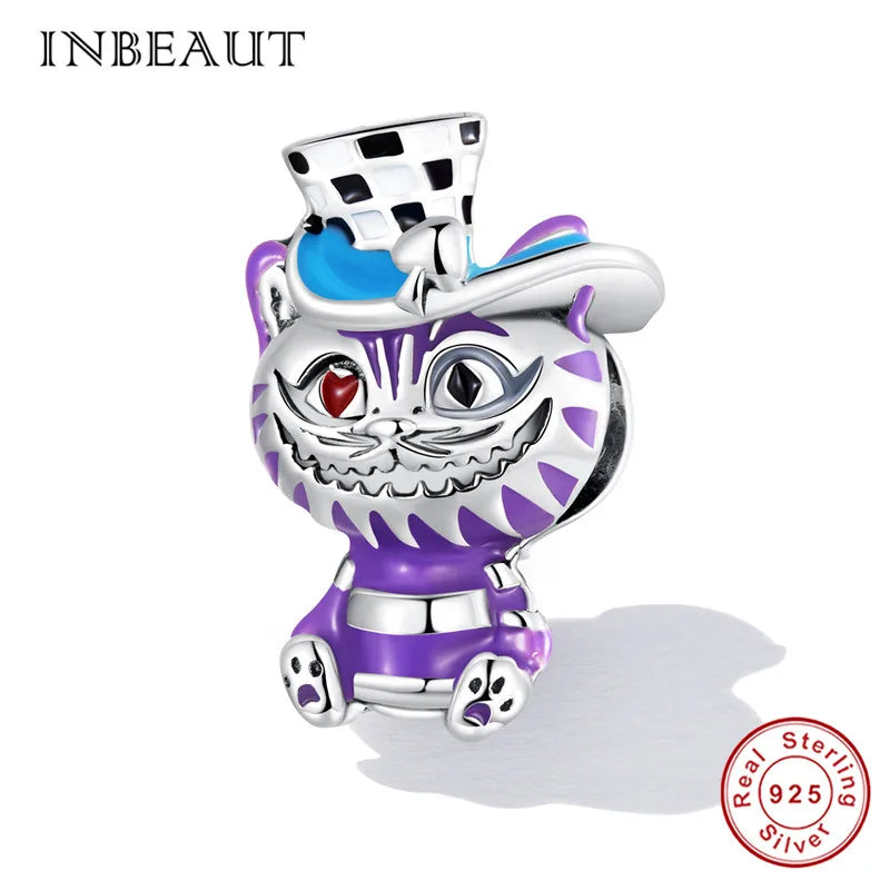 Rabbit Ear Magic Hat 925 Silver Bracelet Bead & Clock Charm for DIY Bracelet