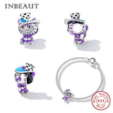 Rabbit Ear Magic Hat 925 Silver Bracelet Bead & Clock Charm for DIY Bracelet