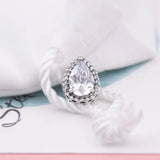 Crystal Bead 925 Silver Charm Bracelet Bangle DIY Jewelry