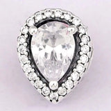 Crystal Bead 925 Silver Charm Bracelet Bangle DIY Jewelry