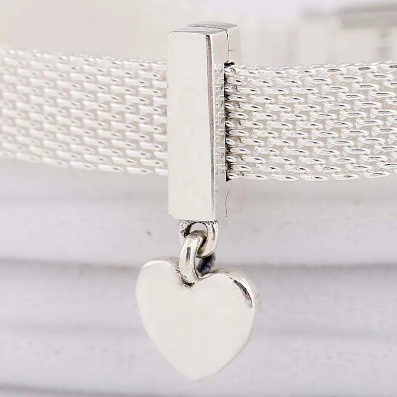 Reflexions Floating Heart Clip Pendant Beads for 925 Silver Bracelet
