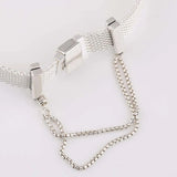 Reflexions Safety Chain Clip Stopper Bead for 925 Sterling Silver Bracelet