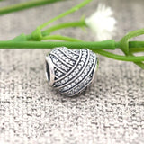 Ribbon Love Lines Crystal Charm Bracelet 925 Sterling Silver DIY Jewelry