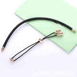 Rose Leather Bracelet Bangle for Charm Bracelet DIY Jewelry