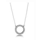 Circular Hearts of Collier Necklace with Rose Accents