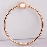 925 Sterling Silver Rose Clasp Clip for Bracelet Bangle Charm